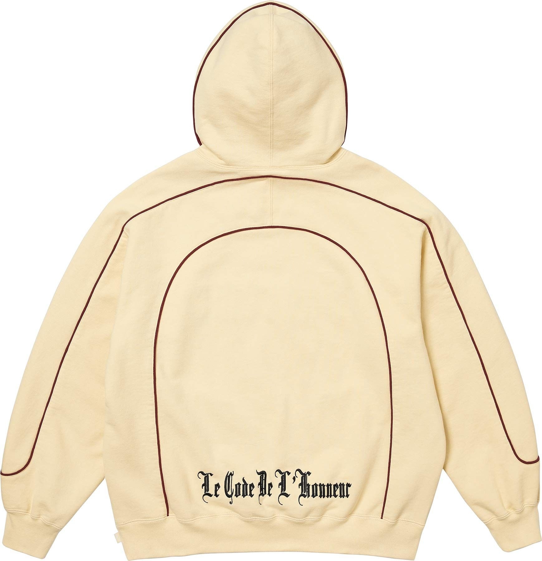 Curve Piping Hooded Sweatshirt view 6